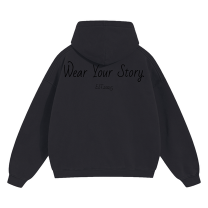 Unisex Cropped Drop Shoulder Heavyweight Oversized Hoodie(460GSM)