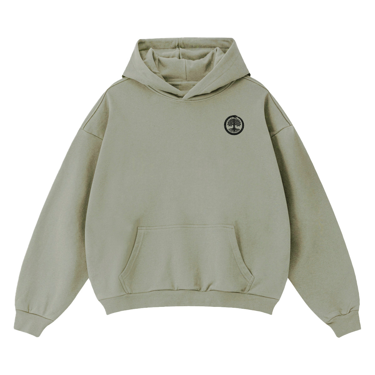 Unisex Cropped Drop Shoulder Heavyweight Oversized Hoodie(460GSM)