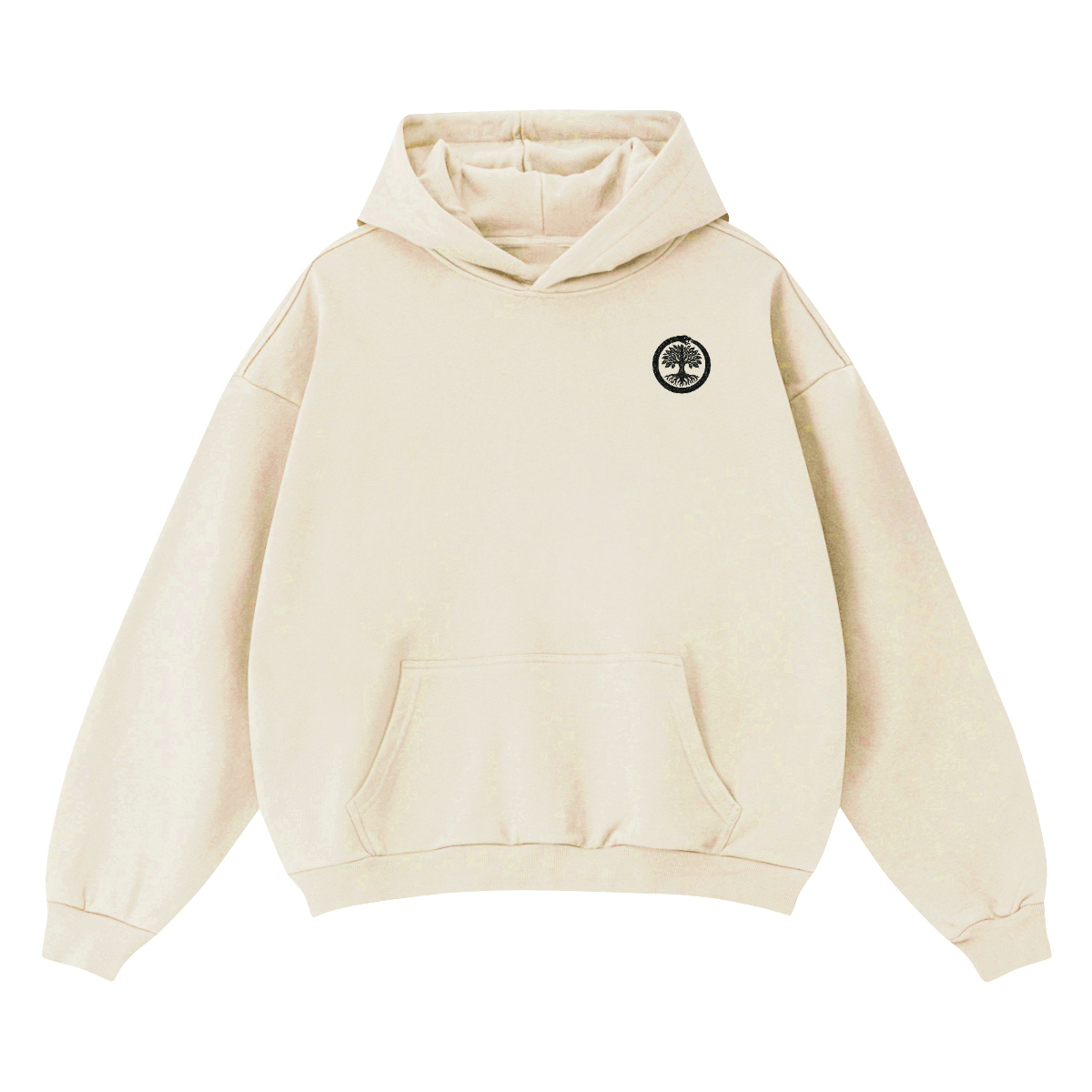 Unisex Cropped Drop Shoulder Heavyweight Oversized Hoodie(460GSM)