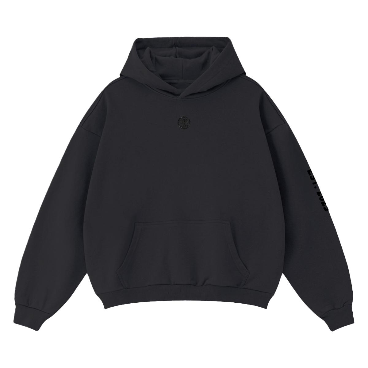Bold Unisex Cropped Drop Shoulder Heavyweight Oversized Hoodie(460GSM)