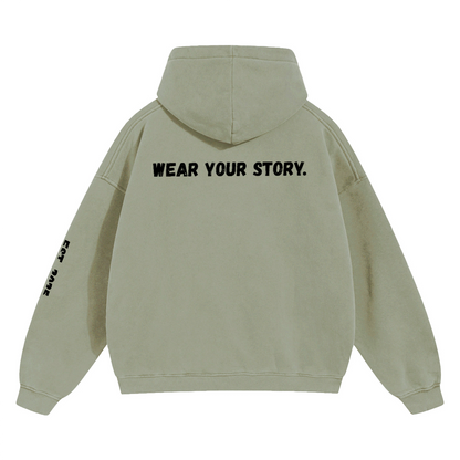 Bold Unisex Cropped Drop Shoulder Heavyweight Oversized Hoodie(460GSM)