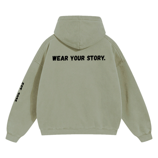 Bold Unisex Cropped Drop Shoulder Heavyweight Oversized Hoodie(460GSM)