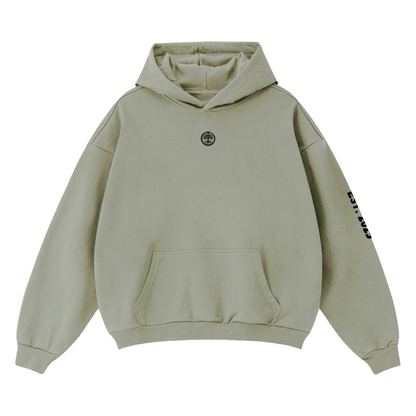 Bold Unisex Cropped Drop Shoulder Heavyweight Oversized Hoodie(460GSM)