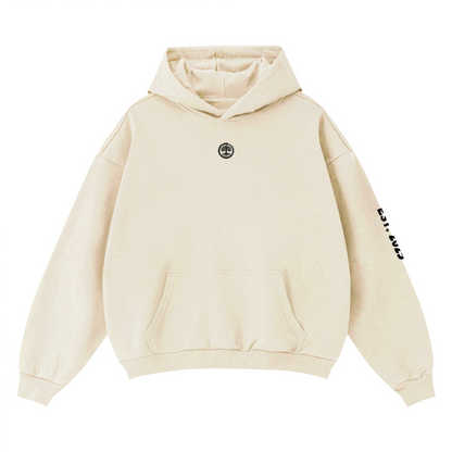 Bold Unisex Cropped Drop Shoulder Heavyweight Oversized Hoodie(460GSM)