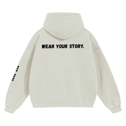 Bold Unisex Cropped Drop Shoulder Heavyweight Oversized Hoodie(460GSM)
