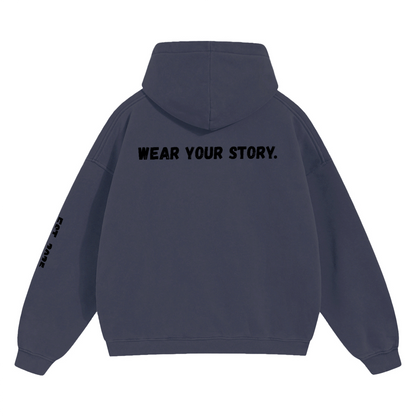 Bold Unisex Cropped Drop Shoulder Heavyweight Oversized Hoodie(460GSM)